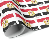 エジプト包装紙，エジプト国旗の愛国心 ラッピングペーパー (ロールコーナー)