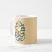 エジプト古代王室の黄金のマスク コーヒーマグカップ (正面左)