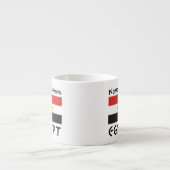 エジプト国パーソナライズされた旗 エスプレッソカップ (正面)