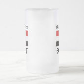 エジプト国パーソナライズされた旗 フロストグラスビールジョッキ (中央)