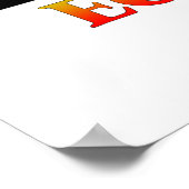 エジプト国旗مصرアラビア語・英語ワードアート ポスター (角)