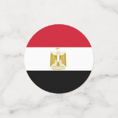 エジプト国旗が付いた表紙吹雪 コンフェッティ (スモール正面)