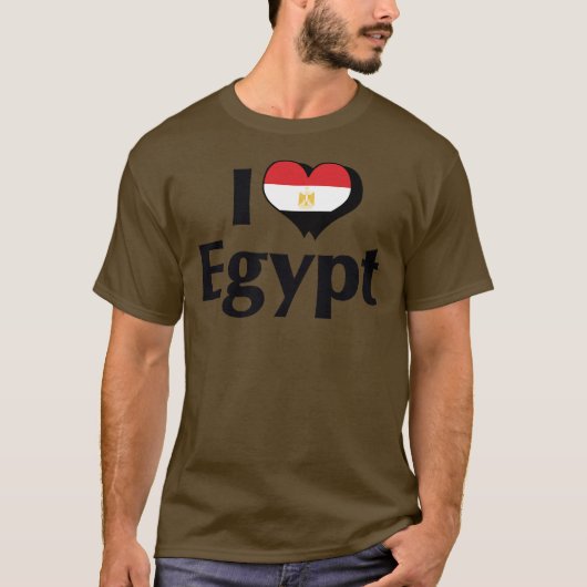 エジプト国旗が好き Tシャツ (正面)