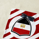 エジプト国旗のビーチタオル ビーチタオル (インサイチュ)