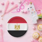 エジプト国旗のプレート、パーティー、スポーツ、エジプト ペーパープレート (パーティー)