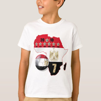 エジプト国旗の地図アフリカ2010年受賞者ギア Tシャツ