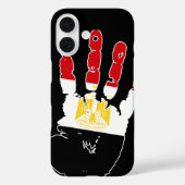 エジプト国旗の手書き Case-Mate iPhoneケース (裏面)