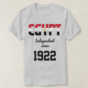 エジプト国旗の独立性お祝いTシャツ Tシャツ
