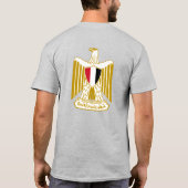 エジプト国旗の独立性お祝いTシャツ Tシャツ (裏面)