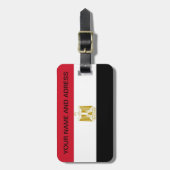 エジプト国旗の荷物タグ ラゲッジタグ (正面縦)