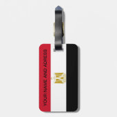 エジプト国旗の荷物タグ ラゲッジタグ (裏面縦)