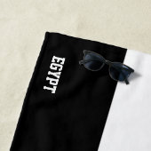 エジプト国旗の輝かしい愛国心 ビーチタオル (インサイチュ)