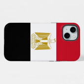 エジプト国旗のApple iPhone 15 Plusケース iPhoneケース (裏面横)