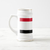 エジプト国旗を持つマグカップ ビールジョッキ (左)