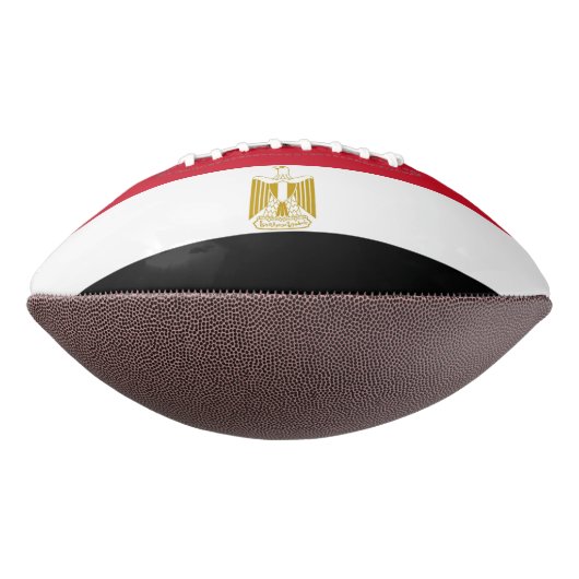 エジプト国旗を持つ愛国的なアメリカンフットボール アメリカンフットボール (回転270)