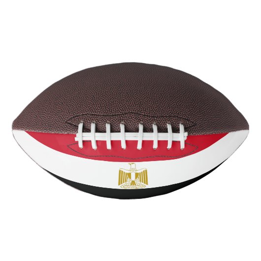 エジプト国旗を持つ愛国的なアメリカンフットボール アメリカンフットボール (正面)