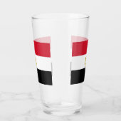 エジプト国旗を持つ愛国的なガラスのカップ タンブラーグラス (右)