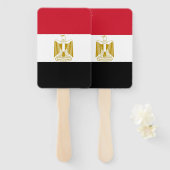 エジプト国旗を掲げたハンドファンのセット ハンドファン (正面&裏面)