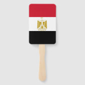 エジプト国旗を掲げたハンドファンのセット ハンドファン (裏面)