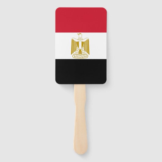 エジプト国旗を掲げたハンドファンのセット ハンドファン (裏面)