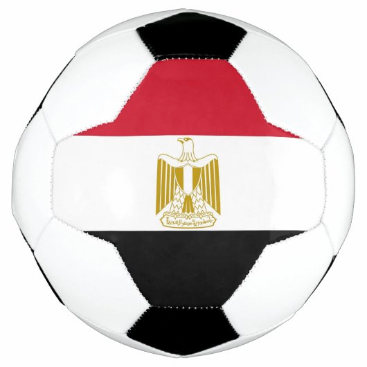 エジプト国旗を掲げた愛国的なサッカーボール サッカーボール (正面)