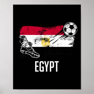エジプト国旗ジャージ エジプトサッカーチーム エジプト _2 ポスター