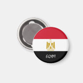 エジプト国旗&アフリカ – 旅行/スポーツファン マグネット (正面/裏面)
