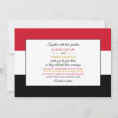 エジプト国旗、エジ結婚プト国旗 招待状 (正面)