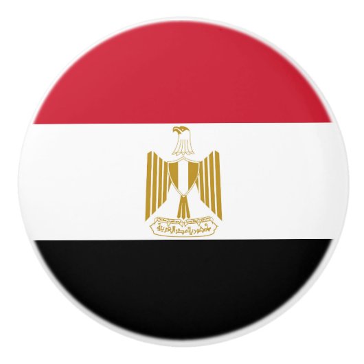 エジプト国旗 セラミックノブ (正面)