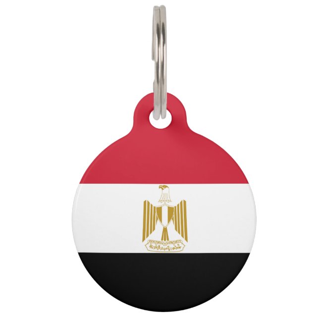 エジプト国旗 ペット　ネームタグ (正面)