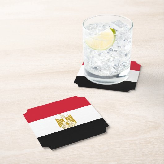 エジプト国旗 ペーパーコースター (インサイチュ)