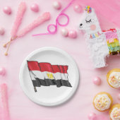 エジプト国旗 ペーパープレート (パーティー)