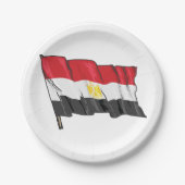 エジプト国旗 ペーパープレート (正面)