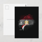 エジプト国旗 ポストカード (正面/裏面)