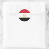 エジプト国旗 ラウンドシール (バッグ)
