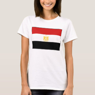 エジプト国旗x地図Tシャツ Tシャツ