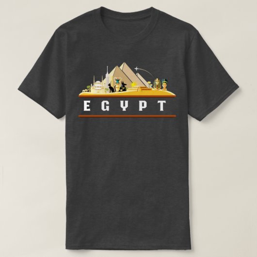 エジプト夏の行先古代エジプト Tシャツ (デザイン正面)