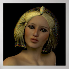 エジプト女性01プリント ポスター