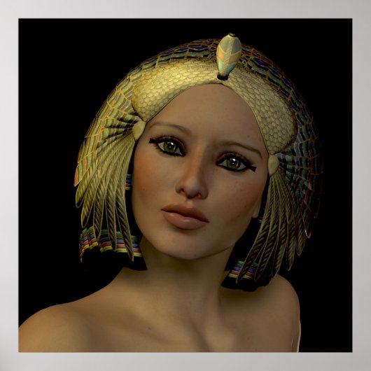 エジプト女性01プリント ポスター (正面)