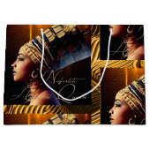 エジプト女王ネフェティティ ラージペーパーバッグ (正面)