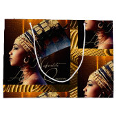 エジプト女王ネフェティティ ラージペーパーバッグ (裏面)