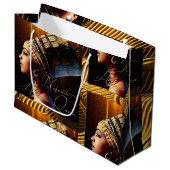 エジプト女王ネフェティティ ラージペーパーバッグ (正面アングル)