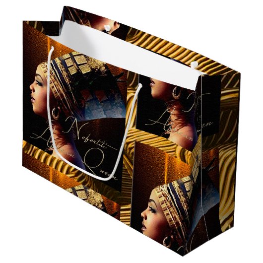 エジプト女王ネフェティティ ラージペーパーバッグ (正面アングル)