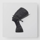 エジプト女王ネフェルティ スクエア壁時計 (正面)