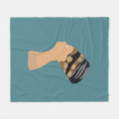 エジプト女王ネフェルティ フリースブランケット (正面(横))