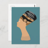 エジプト女王ネフェルティ ポストカード (正面/裏面)