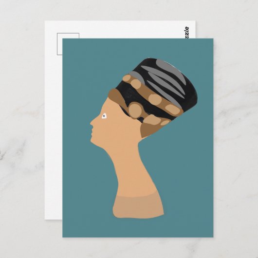 エジプト女王ネフェルティ ポストカード (正面/裏面)