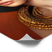 エジプト女王ファンタジー美術 ポスター (角)