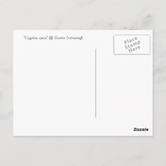 エジプト女王 ポストカード (裏面)