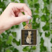 エジプト女神キャットキーチェーン(Bastet Egyptid Cat Key Chain) キーホルダー (手)
